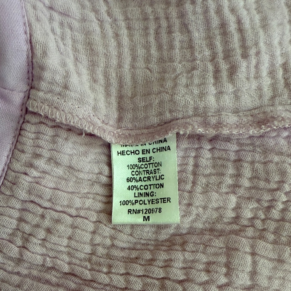 Entro Lavender Crochet Patchwork Blouse - image 6